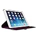 Fintie Purple iPad Mini 3/2/1 Case - 360 Rotating Stand - Auto Sleep/Wake - Shockproof - Everyday Use, Travel, Protective Case