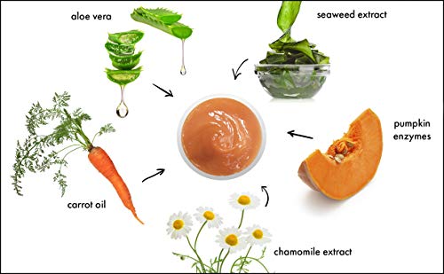 RAYA Pumpkin Enzyme Facial Puree (127) | Gentle and Exfoliating Treatment for All Skin | Reduces Fine Lines and Minimizes Pore Size