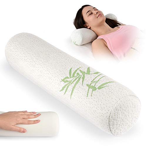 Healthex Cervical Neck roll Pillow, Memory Foam Pillow, Cylinder Round
