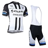 2014 Outdoor Sports Pro Team Men's Short Sleeve Giant Shimano Cycling Jersey and Bib Shorts Set