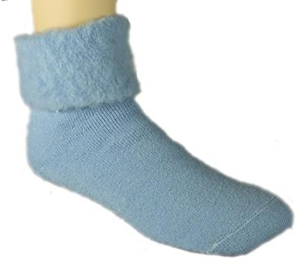 Blue New Mommy Tread Woollyfeet Brushed Wool Blend Socks