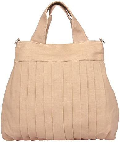 Women's Canvas Brown HandBag…