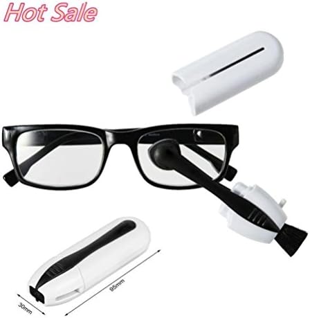 Glasses Clean Set,Tearoke Multifuncation Eyeglass Sunglass Glasses Phone Screen Cleaner Brush tool (White)