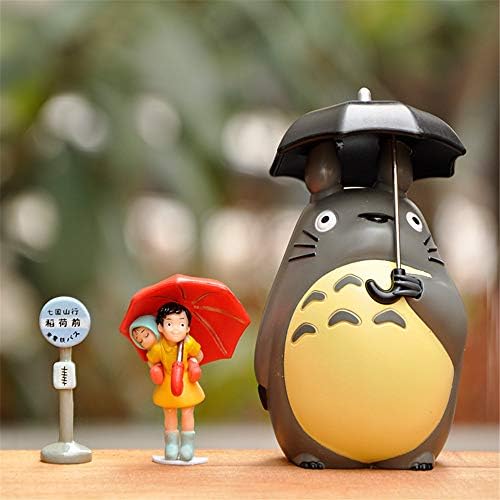 3 PCS Studio Ghibli My Neighbor Totor Miniature Home Garden Micro Totoro Landscape Ornament Decorations for Kids Girls Home Garden Decor