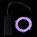 Onite 16.4ft Purple Neon Glowing Strobing Electroluminescent EL Wire Light with Battery Pack Controller for Parties, Halloween, Automotive, Advertisement Decoration