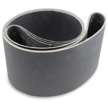 Red Label Abrasives 6 X 89 Inch 80 Grit Silicon Carbide Sanding Belts, 2 Pack