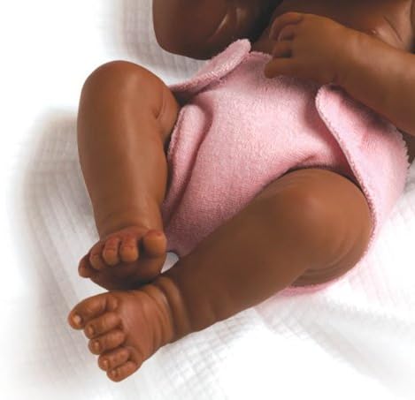 JC Toys - La Newborn First Day African American, First Day Aa Real Girl, 14 inches - Image 4