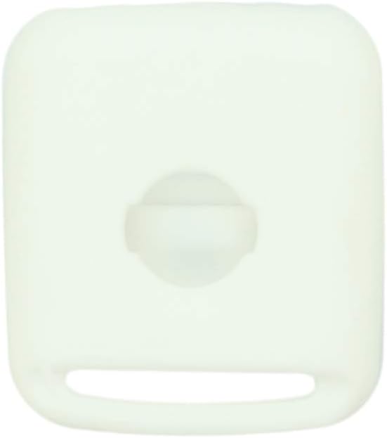 BROVACS Silicone Cover Protector Case Holder Skin Jacket Compatible with NISSAN 2 Button Remote Key Fob CV9502 White - Image 3