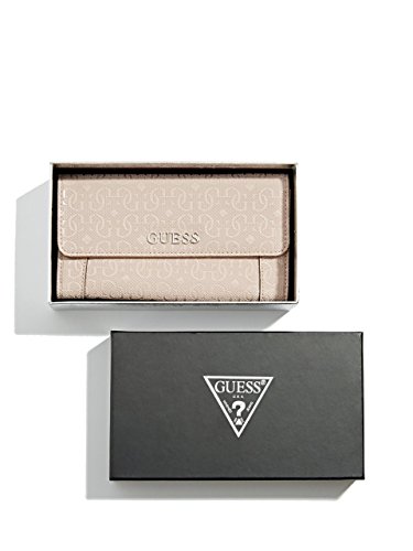 GUESS Women's Delaney Textured Logo Slim Clutch