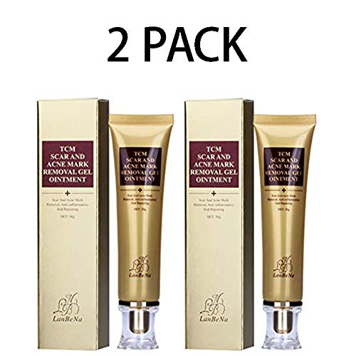 Ownest 2 PACK Scar Cream, Acne Scar Removal Cream, Skin Repair Scars Burns,Pregnancy Stretch Marks, Acne Spots Acne Treatment Blackhead Whitening Cream Stretch Marks for Face and Body-30ml
