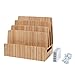 MobileVision Bamboo Charging Station & Multi Device Organizer Slim Version w/USB Charging Strip Included for Smartphones, Tablets, and Laptops
