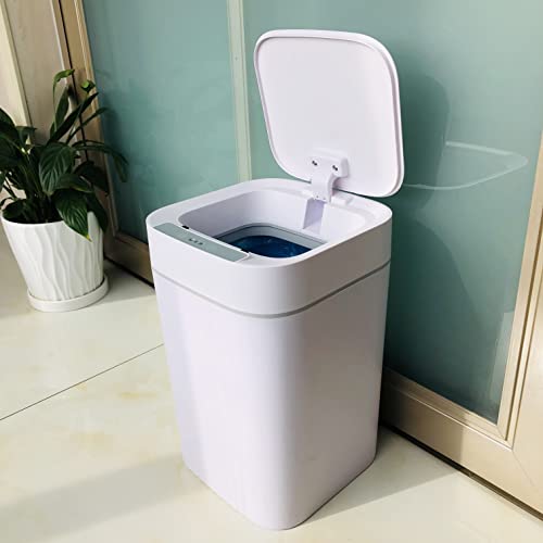 BURLAND 3.2 Gallon Automatic Touchless Motion Sensor Trash Can, Smart