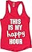 Orange Arrow Womens Workout Tank Tops - This is My Happy Hour - Crossfit Racerback Loose Fit