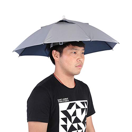 Gorgeri Headwear Umbrella，Outdoor Handfree Umbrella Cap Fishing Hat Waterproof UV Protection Lightweight - Thumbnail 3