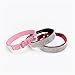 Sunward Bling Rhinestones Dog Collar - Soft Leather Made - Perfect For Pet Show & Daily Walking (M, Pink)