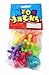 Large Neon Plastic Jacks Set - Jack And Ball Set