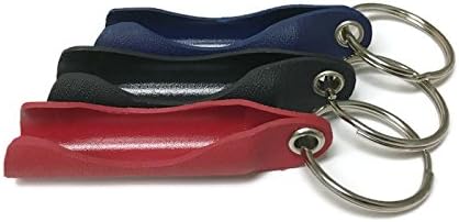 The Morein Kydex Ultra Portable Keychain Chaptick and Lip Balm Holder/Caddy for Everyday Carry (3 Pack - Red, Blue, and Black)