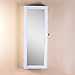 Organizedlife Lockable Mirrored Jewelry Armoire Makeup Cabinet Storage Wall Door Mount