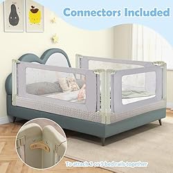 BABY JOY Toddlers Bed Rail, Extra Long Kids Rail