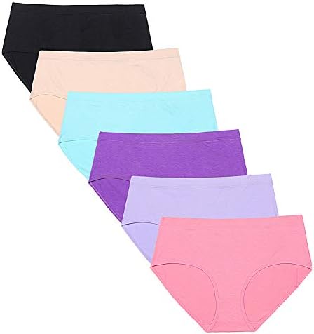 Fulyou Women's Briefs Underwear Tummy Control Cotton Panties High Waist Ladies Soft Stretch Underpants