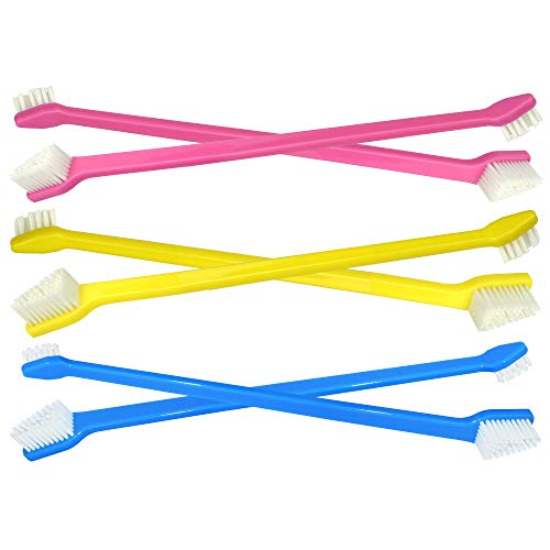 RosyLife Pet Dog Soft Toothbrush Dog Toothbrush Finger Toothbrush pet Toothbrush Small to Large Dogs (6+6-1) - Thumbnail 3