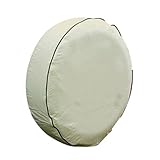 Camco 45354 Vinyl RV Spare Tire Cover (29 inches  , off-white)