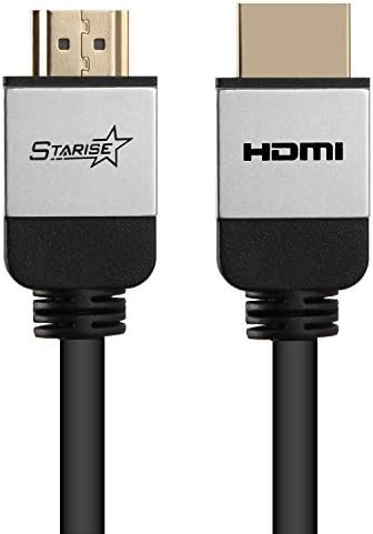 Starise HDMI Cable 30ft - HDMI 2.0 (4K @60Hz)Ready - 28AWG High Speed 18Gbps - Supports 4K 2160p HD 1080p 3D Ethernet Audio Return Channel - For Xbox PlayStation PS3 PS4 PC Apple TV (Silver)