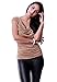 LeggingsQueen Women's Cowl Neck Sleeveless Modal Top