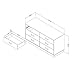 South Shore Logik Collection Double Dresser, Pure White