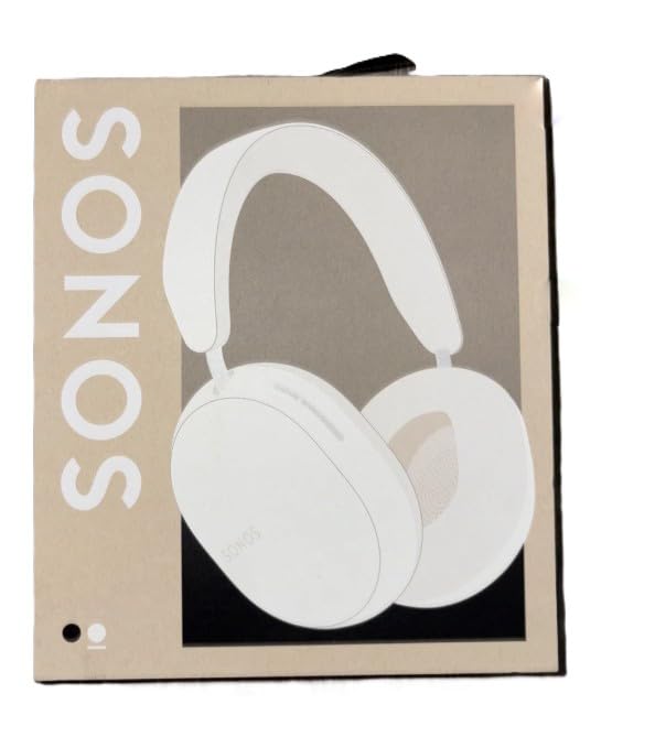 Sonos Ace | Noise Cancelling Wireless Over-Ear Headphones with Bluetooth, 30-Hour Battery Life, Spatial Audio, Dolby Atmos, Dynamic Head Tracking - White (Renewed)