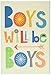 Stupell Home Décor Boys Will Be Boys Multi-Color with Arrow Wall Plaque Art, 10 x 0.5 x 15, Proudly Made in USA