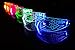Neon Nightlife LED Light Up Glasses, White | Cyberpunk Goggles, Rezz Visor Robocop Futuristic Electronic Lights