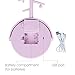 LED Lighted Makeup Mirror / Circle Touch Screen Vanity Mirror, Bathroom Countertop Cosmetic Mirrors with Organizer, Batteries or USB Charging, 360° Free Rotation - Pink