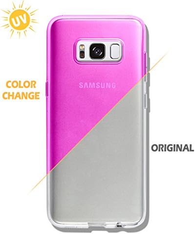 S8 Plus Case [Color Changeable Case under Sunshine] [Expressing 2 different mood] Extra Side Protect [ TPU ] Dotted Back Cover For SAMSUNG GALAXY S8 Plus (Magenta Pink)