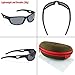 Siren Mens Polarized Sport Sunglasses & Case – Gray Lens Matte Black Frame