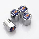 GZ RuiLiPu 4PCS Auto Accessories Wheel Tire Parts Valve Stem Caps Cover for SAAB saab 9-3 9-5 93 95 BJ SCS car Styling (for SAAB, Silver)