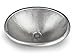 Monarch Abode Satin Nickel Hand Hammered Oval Bathroom Drop-in Sink