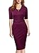 Miusol Women's Business Optical Illusion Work Bodycon Pencil Dress