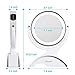 KEDSUM 1X & 10X Magnifying Makeup Mirror, Double Sided Lighted Vanity Mirror with 360 Degree Rotation, Battery Operated, Natural White Light