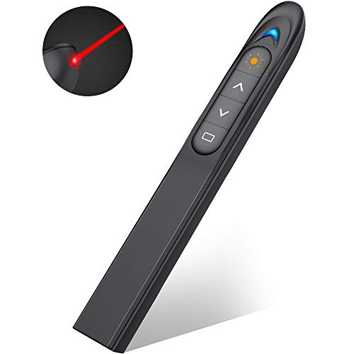DinoFire Wireless Presenter, 2.4GHz USB Presentation Control PowerPoint PPT Remote Clicker