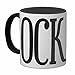 Adult Humour Funny Joke Rude Gift Cup Ceramic OCK COCK UNT CUNT With Black Handle Ceramic Coffee Tea Mug Cup Naughty Cheeky Novelty gift idea