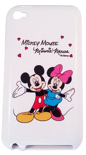 Disney ® Mickey Mouse and Minnie Mouse (Cute Mickey and Minnie Dancing!) Flexible TPU SKIN Protector Case Cover for Apple iPod Touch 4th Generation (Itouch 4 4G) 8GB 16GB 32GB + Free WirelessGeeks247 Metallic Detachable Touch Screen STYLUS PEN with Anti Dust Plug