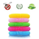 OTBBA 20 Pack Mosquito Repellent Bracelet, Waterproof Insect/Bug/Pest Repellent Bands Protection for Outdoor & Indoor, 20 Individually Wrapped Bracelets Lasts Up to 350 Hours