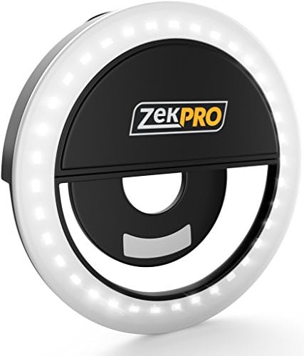 Selfie Ring Light [TAKE CLEAR SELFIES] Adjustable- 3 Level Light Settings For Samsung &amp; Smartphones, For Night Time or Dark Rooms [Brightens up Your Face]