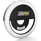 Selfie Ring Light [TAKE CLEAR SELFIES] Adjustable- 3 Level Light Settings For iPhone, Samsung & Smartphones, For Night Time or Dark Rooms [Brightens up Your Face]