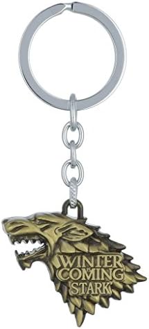 Game of Thrones House Stark Metal Keychain (bronze)