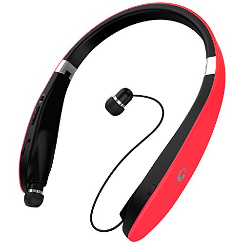 Bluetooth Headphones, Foldable Bluetooth Headset with Retractable