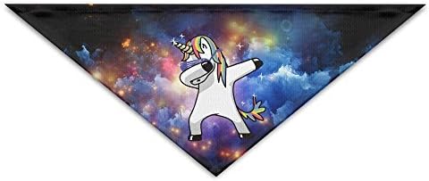 HDRAY Unicorn Dabbing Galaxy Dog Triangle Head Scarf Pet Bandana Collars Neckerchief