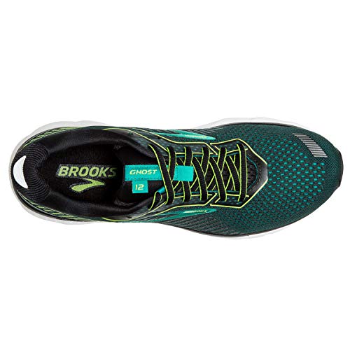 Brooks Ghost 12 Running Shoe Black/Lime/Blue Grass 11.5 D (M) - Thumbnail 5