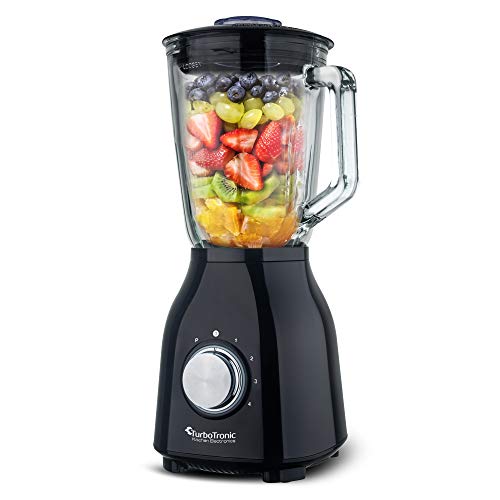 1400 Watt Standmixer mit Glasbehälter 1,5 Liter, BPA-frei, 6 Edelstahl-Klingen, Smoothie Maker, Blender, Ice-Crusher… – Bild 4